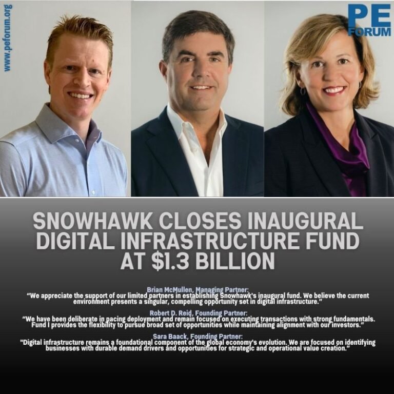 Snowhawk Closes Inaugural Digital Infrastructure Fund at $1.3 Billion