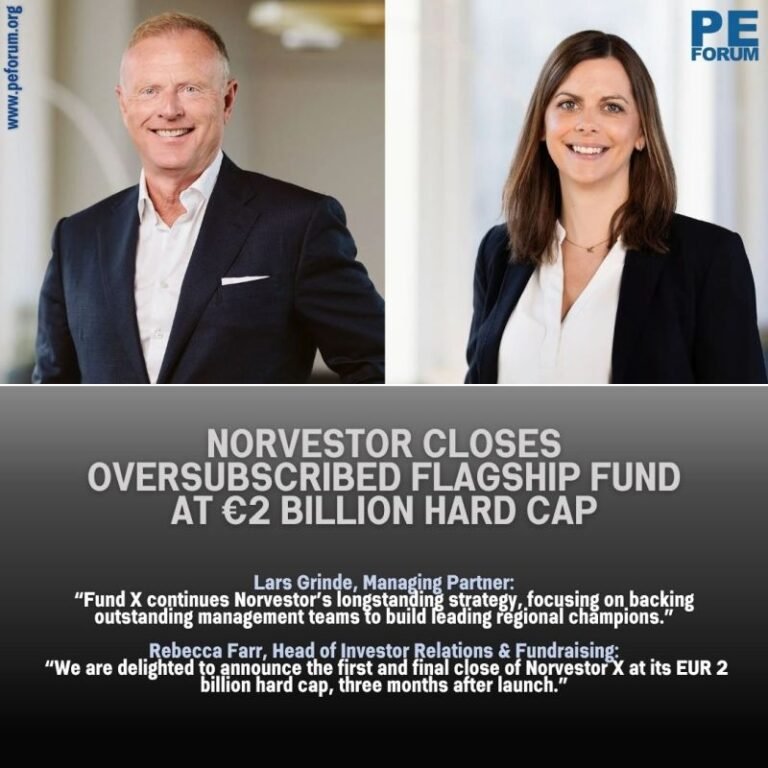 Norvestor closes oversubscribed flagship fund at €2 billion hard cap
