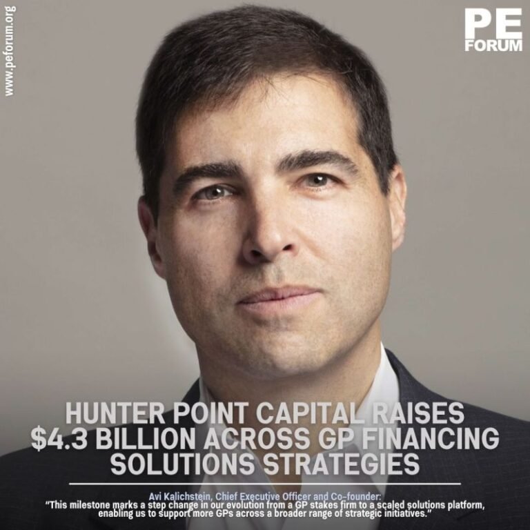 Hunter Point Capital LP Raises $4.3 Billion Across GP Financing Solutions Strategies