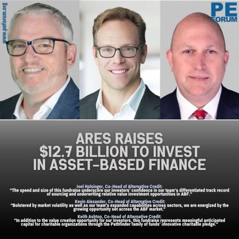 Ares Management Raises $12.7 Billion to Invest in Asset-Based Finance Through the Pathfinder Closed-End Strategy