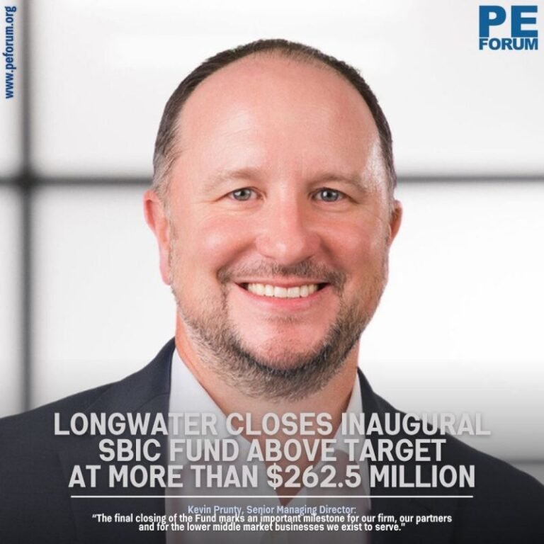 LongWater Closes Inaugural SBIC Fund Above Target at More Than $262.5 Million