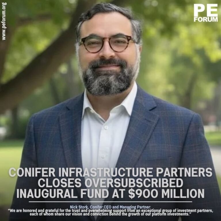 Conifer Infrastructure Partners Closes Oversubscribed Inaugural Fund at $900 Million