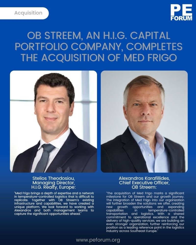 H.I.G. Capital Portfolio Company OB Streem Acquires MED FRIGO GROUP