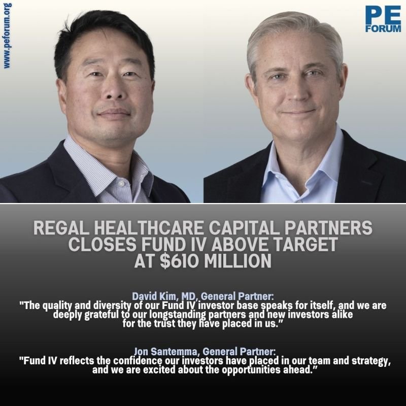 Regal Healthcare Capital Partners Closes Fund IV Above Target at $610 Million