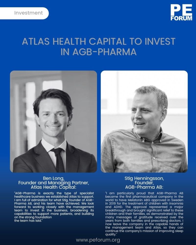 Atlas Health Capital to invest in AGB-Pharma AB