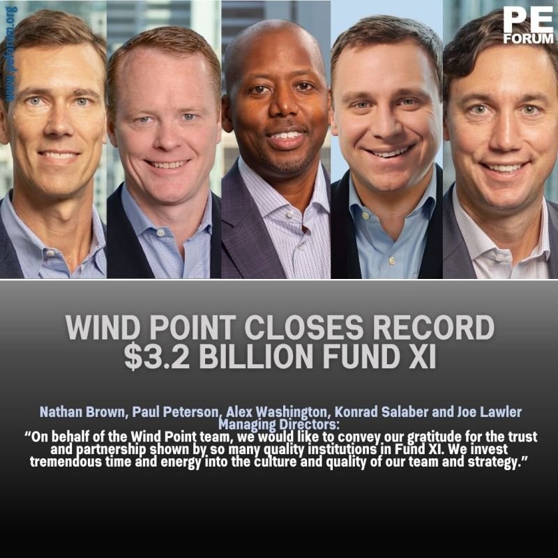Wind Point Partners Closes Record $3.2 Billion Fund XI