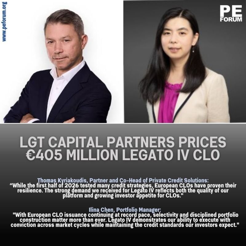 LGT Capital Partners Prices €405 Million Legato IV CLO