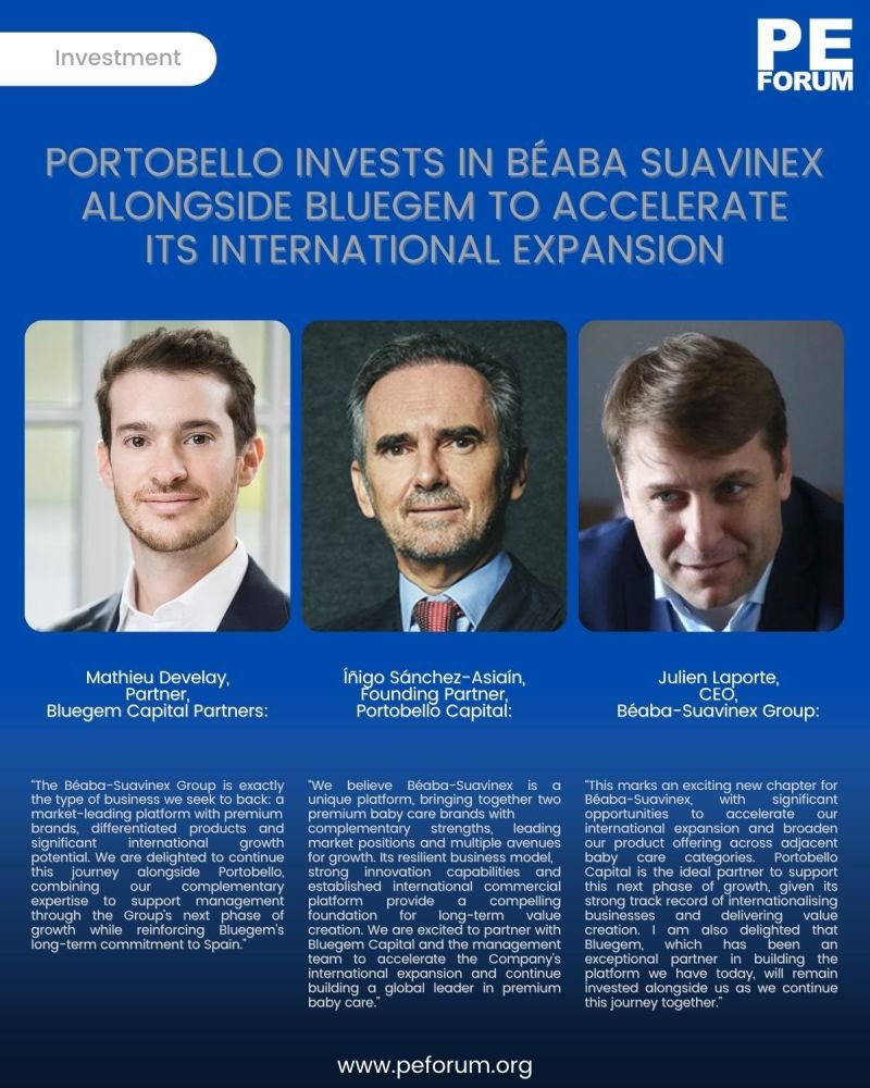 Portobello Capital invests in BÉABA Suavinex alongside Bluegem Capital Partners to accelerate its international expansion