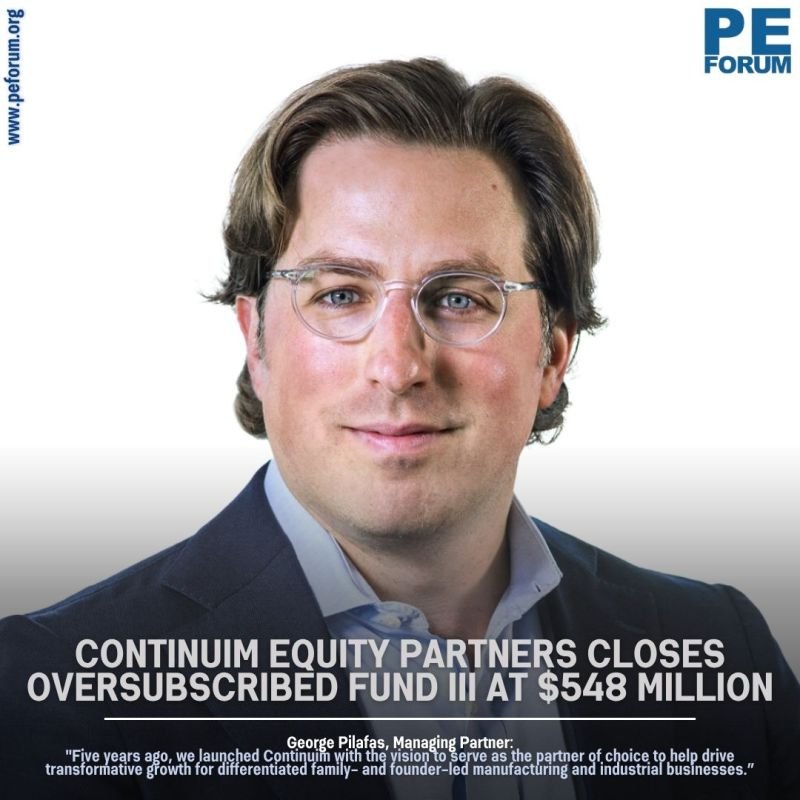 Continuim Equity Partners Closes Oversubscribed Fund III at $548 Million