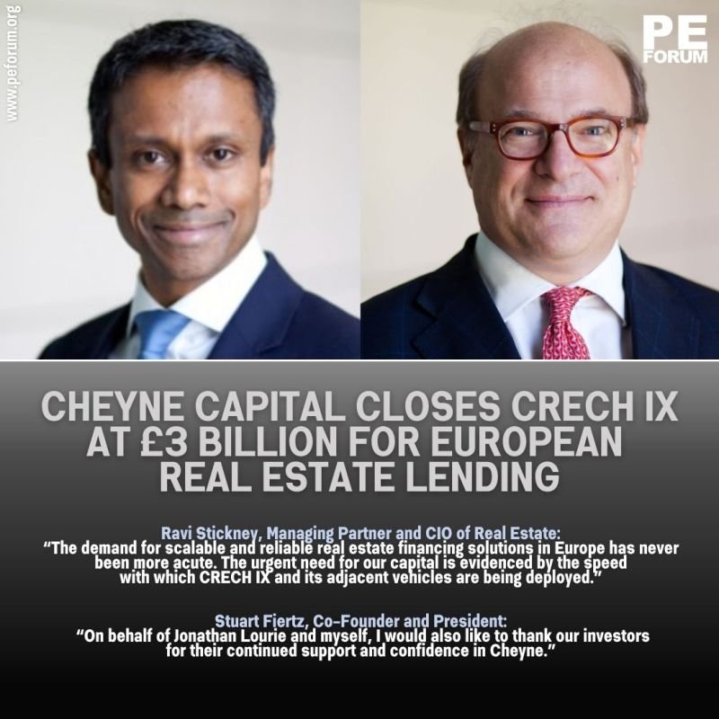 Cheyne Capital Closes CRECH IX at £3bn for European Real Estate Lending