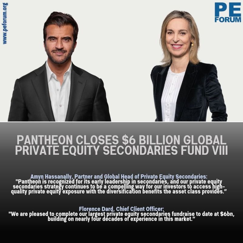 Pantheon Closes $6 Billion Global Private Equity Secondaries Fund VIII